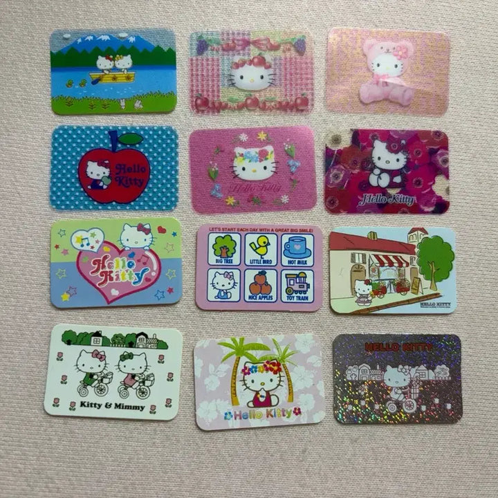 [BUNJANG] Sanrio Classic Kitty &amp; My Melody Flake Seal Stickers Bundle Set (21 pcs) / 고전키티 마이멜로디 팩스티커 플레이크씰스티커 일괄 21장