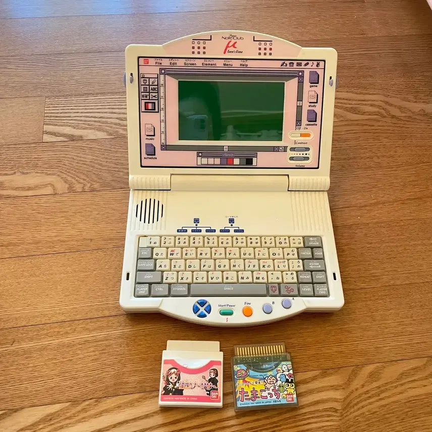 [BUNJANG] Bandai Classic Super Note Club Miyu Tamagotchi Laptop Toy / 고전 반다이 슈퍼노트클럽미유 다마고치 노트북 장난감 액정완구 일본 빈티지