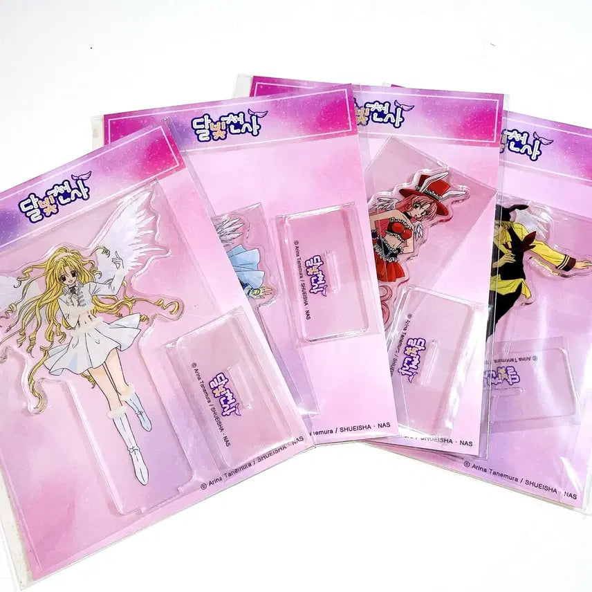 [BUNJANG] Full Moon wo Sagashite KIRA KIRA TOMO Acrylic Stand Set (4 Types) / 달빛천사 아크릴 스탠드 4종 세트 키라키라토모 오르골 펀딩 풀문타토멜로니이즈미