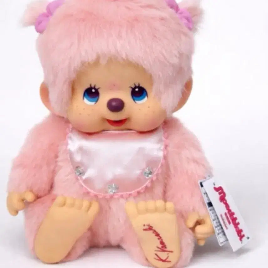 [BUNJANG] Designer Monchhichi L Size Pink Plush Doll / 디자이너 몬치치 노작 L