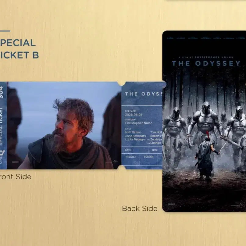 [BUNJANG] The Great Wall Matt Damon Lead Version Special Ticket B / 오디세이 스페셜 티켓 B 맷 데이먼 주인공 버전