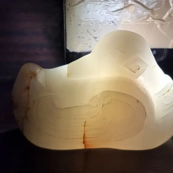 [BUNJANG] Rare Hetian Jade Duck Sculpture / 귀한 허티엔 오리 옥 조각품 회백옥과 백옥 같이 있습니다