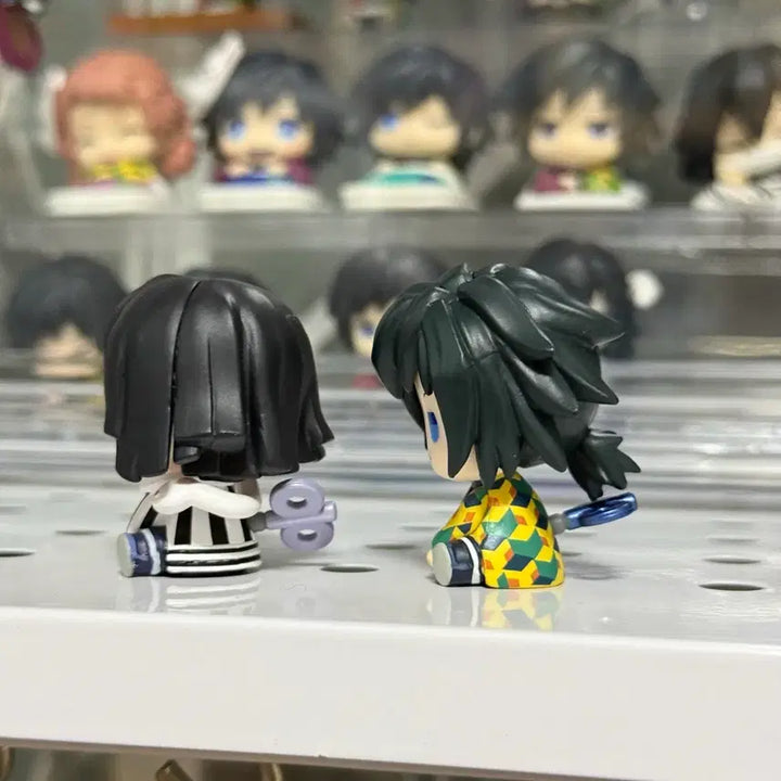 [BUNJANG] Demon Slayer Giyu &amp; Obanai Petatto Acrylic Stand Bundle / 귀멸의 칼날 태엽가챠 기유 오바나이 일괄 페탓토