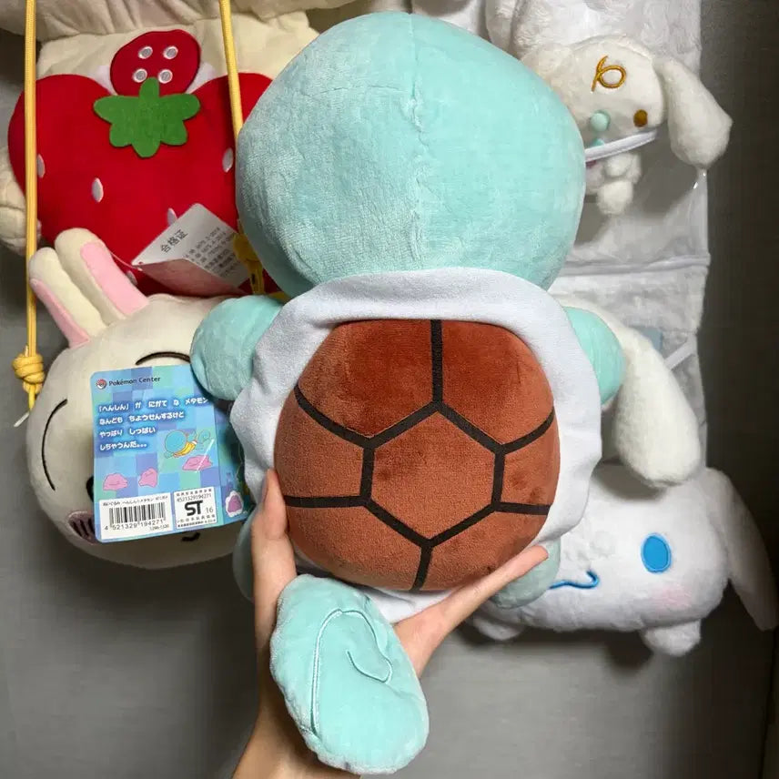 [BUNJANG] Pokemon Center Original Transforming Ditto Squirtle Plush (35cm) / [정품] 2017 포켓몬스터 변신 메타몽 꼬부기 인형