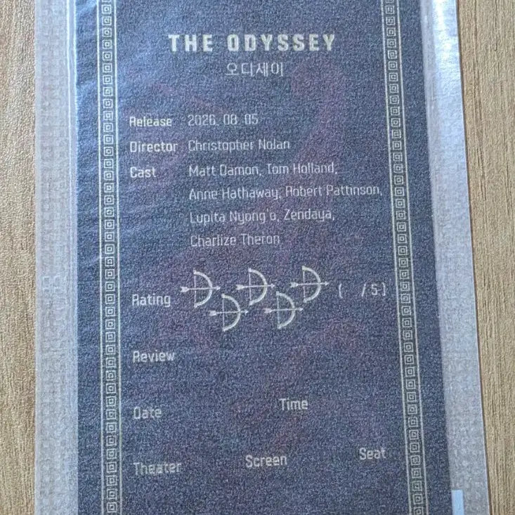 [BUNJANG] Odyssey Original Ticket / 오디세이 오리지널 티켓