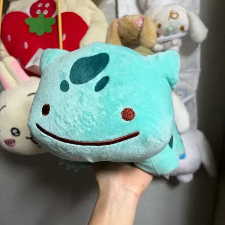 [BUNJANG] Pokemon Center Transformation Ditto Bulbasaur Plush (Approx. 25cm) / [정품] 2017 포켓몬스터 변신 메타몽 이상해씨 인형