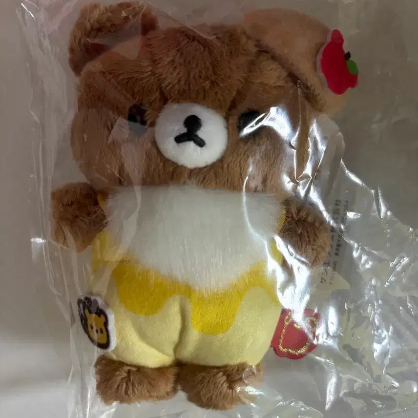 [BUNJANG] San-X Chairoikoguma Honeybee Expedition Mascot Keychain (Sealed) / 산엑스 챠이로이 코구마 꿀벌 탐험대 마스코트 키링 미개봉 사과 리락쿠마 코리락쿠마