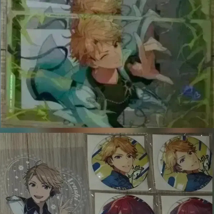 [BUNJANG] Ensemble Stars! Arashi Set: 6th Anniversary Badge, Heart Clear Card, 9th Anniversary Clear Card (LIMITBREAK Series) / 앙스타 아라시 굿즈 판매 6주년 뱃지 하트 클리어카드 중스타 LIMITBREAK 시리즈 9주년 클리어카드
