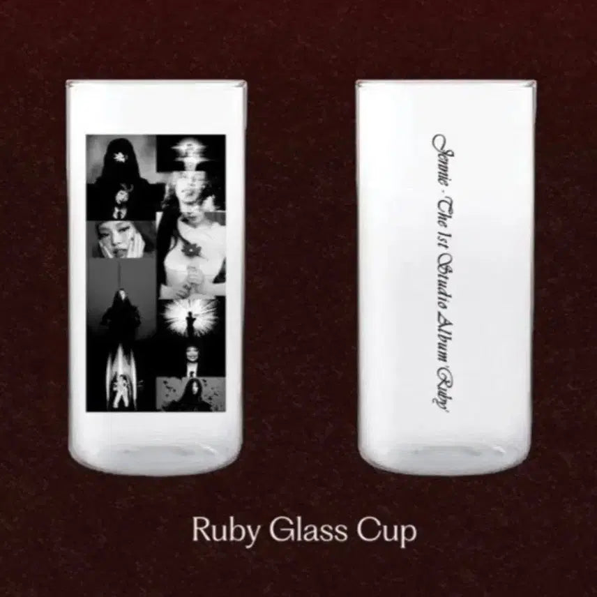 [BUNJANG] Jennie 1st Anniversary Popup Ruby Glass Cup / 제니 루비 1주년 팝업 엠디 유리컵 jennie