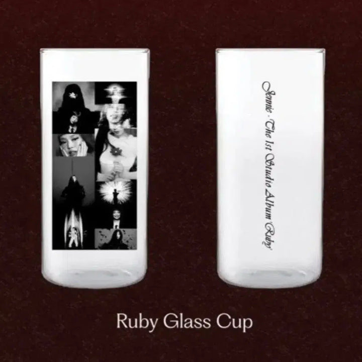 [BUNJANG] Jennie 1st Anniversary Popup Ruby Glass Cup / 제니 루비 1주년 팝업 엠디 유리컵 jennie