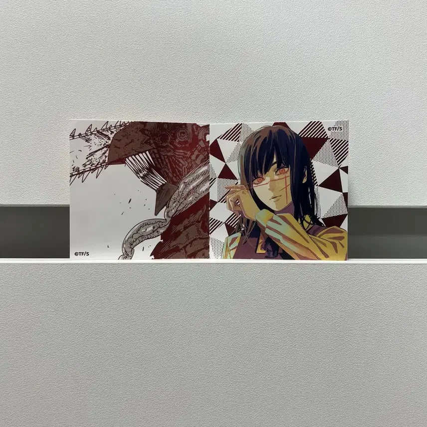 [BUNJANG] Chainsaw Man Pochita &amp; Yoru Twin Sticker Flakes (2 sheets) / 체인소맨 (포치타 본모습,요루) 트윈 스티커 플레이크 씰 굿즈 2매