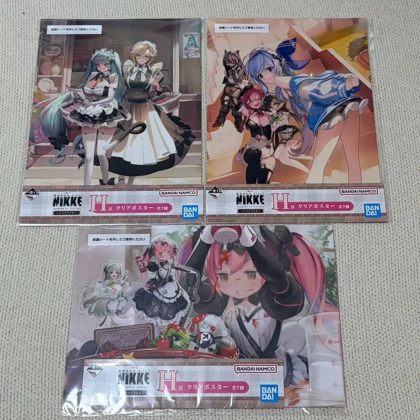 [BUNJANG] NİKE Chapter 7 Kuci Clear Poster Set (3 Types) / 니케 쿠지 클리어포스터 3종