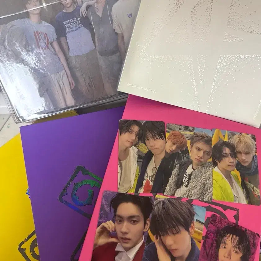 [BUNJANG] TXT (TOMORROW X TOGETHER) 5 Albums + 6 Photocards Bundle Set / 투바투  TXT 앨범 5권 + 연준 수빈 범규 태현 휴닝카이 포카 6장 일괄 판매