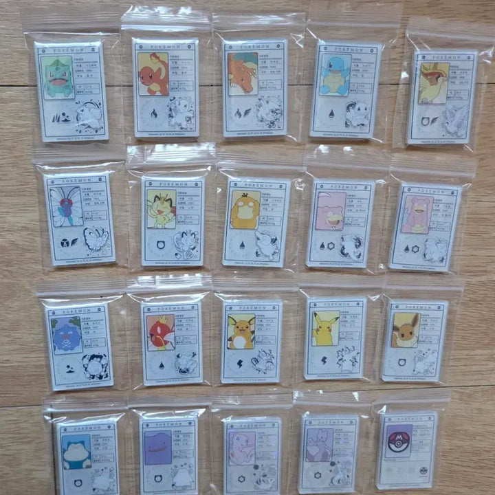 [BUNJANG] Lotteria Pokemon Magnet Full Set + Izle Card Bundle / 롯데리아 포켓몬 마그넷 전종+포켓몬 이즐카드 11개 일괄판매