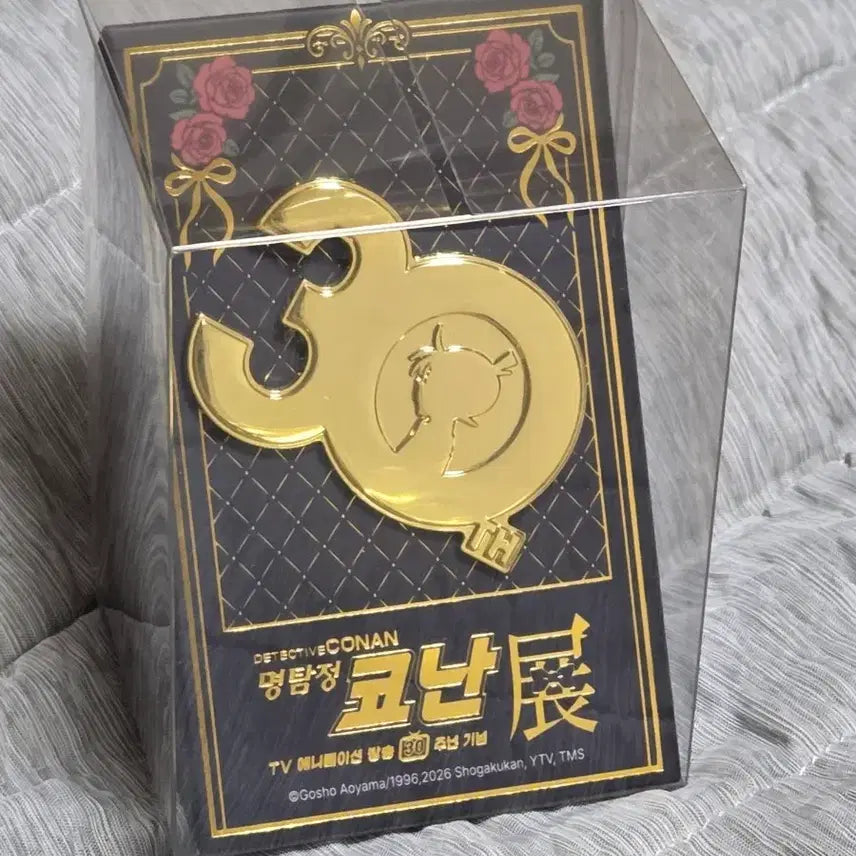 [BUNJANG] Detective Conan Anime 30th Anniversary Exhibition Metal Badge / 명탐정 코난 애니메이션 30주년 기념 전시회 뱃지 코난 전시전 코난 무신사 뱃지