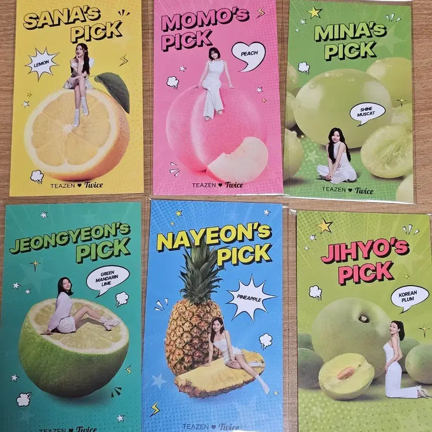[BUNJANG] TWICE Recipe Photocard Bundle Set (6 Cards) / 티젠 트와이스 레시피 포토카드 6장 일괄