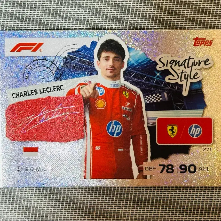 [BUNJANG] 2026 F1 Topps Turbo Attax Charles Leclerc Signature Style Card / 2026 F1 탑스 터보 어택 샤를 르클레르 시그니처 스타일 카드