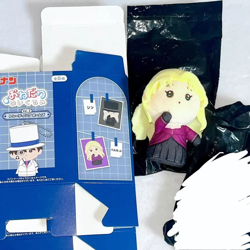 [BUNJANG] Detective Conan Vermouth Onegai Holmes Plush Doll Plaza Exclusive / 명탐정코난 베르무트 오네다리 홈즈 누이 인형 플라자 한정 굿즈 검은조직