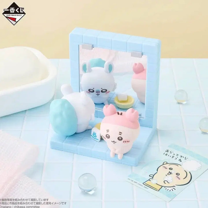 [BUNJANG] Chiikawa Onsen Kuji D Prize Momonga &amp; Kani Figure / 치이카와 온천 쿠지 중국 쿠지 D상 모몽가 카니