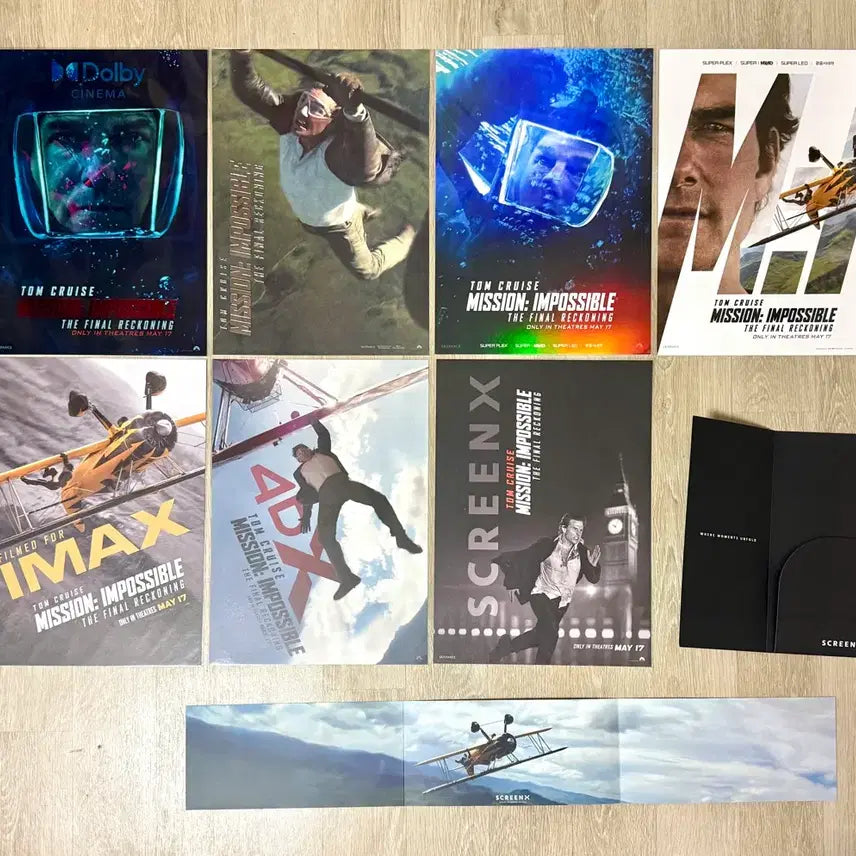 [BUNJANG] Mission: Impossible - Dead Reckoning Special Exhibition Poster Set (8 Types) / <미션 임파서블-파이널 레코닝> 특별관 포스터 8종 전종 일괄