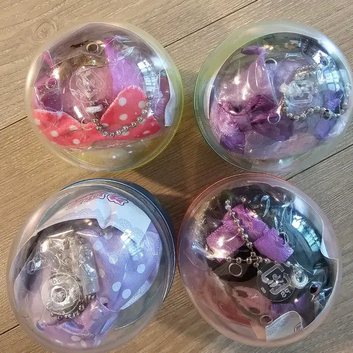 [BUNJANG] Sanrio Kuromi Plush Ball Chain Mascot Set Vol. 2 / (산리오) 쿠로미 누이구루미 볼체인2탄 4종세트