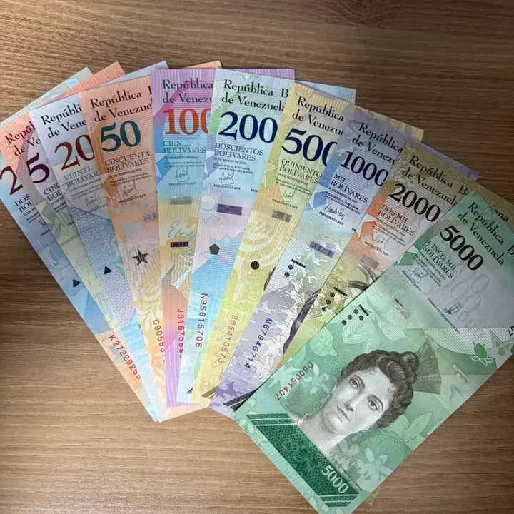[BUNJANG] Venezuela 10 Different Banknotes (Uncirculated) / 베네수엘라 지폐 10종 (미사용)
