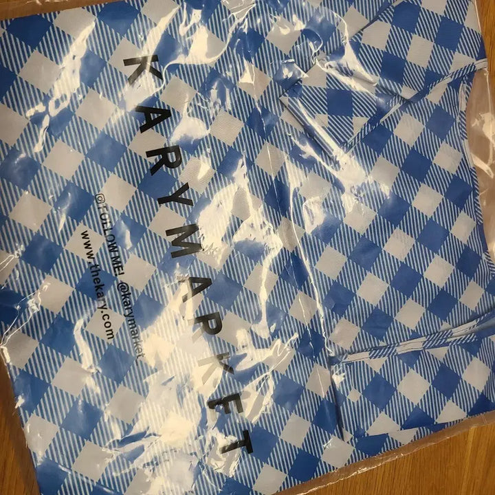 [BUNJANG] Monchhichi Blue Shopping Basket Pouch Bag / 몬치치 장바구니 파우치 백