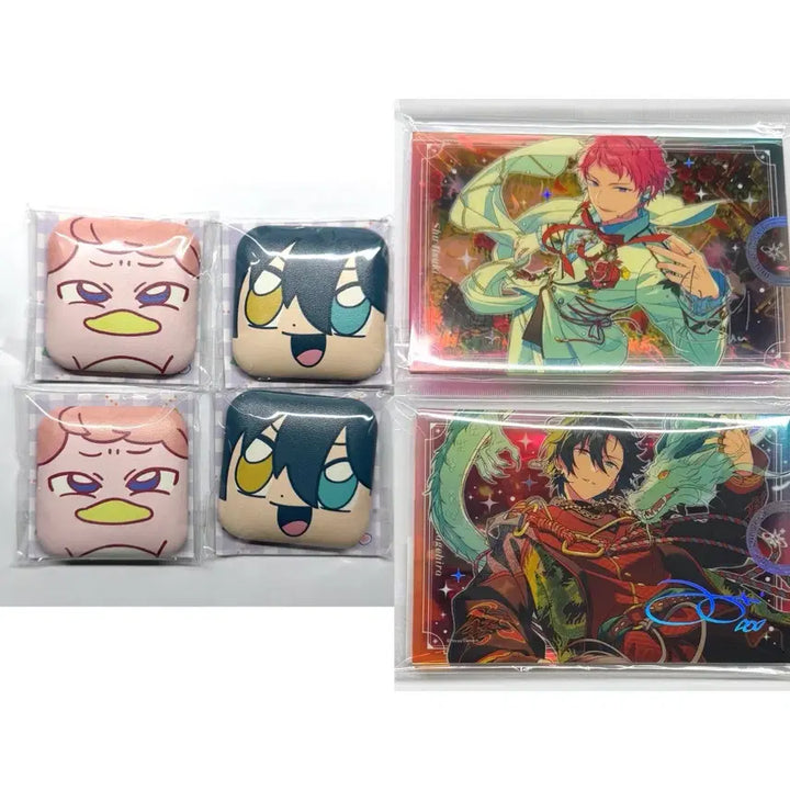 [BUNJANG] Ensemble Stars! Valkyrie Itsuki Shu &amp; Kagehira Mika Showcase Acrylic Stand &amp; Square Badge Set (3rd Edition) / 앙스타 아이돌 쇼케이스 아크릴 발키리 이츠키슈 카게히라 미카 중스타 부쿠부 사각뱃지 3탄