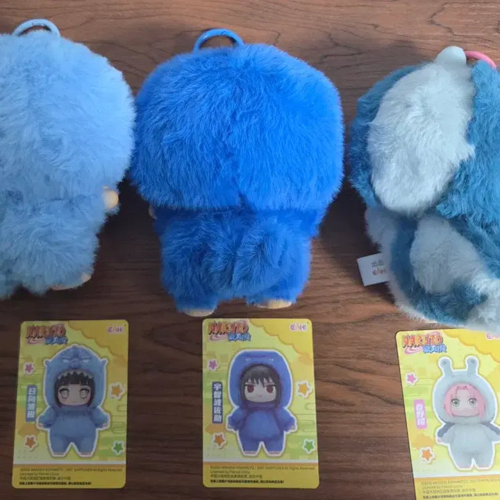 [BUNJANG] Naruto Rabubu 3종 Set (Hinata, Sasuke, Sakura) Plush Dolls / 나루토 라부부 3종 (히나타, 사스케, 사쿠라)