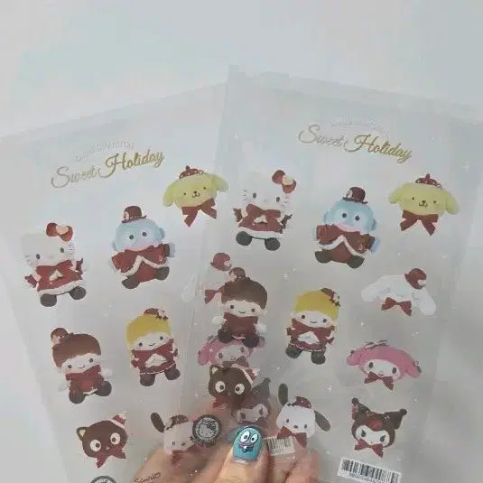 [BUNJANG] Sanrio Sweet Holiday Sticker Set (2 Types) / 산리오 스윗홀리데이 스티커 2종