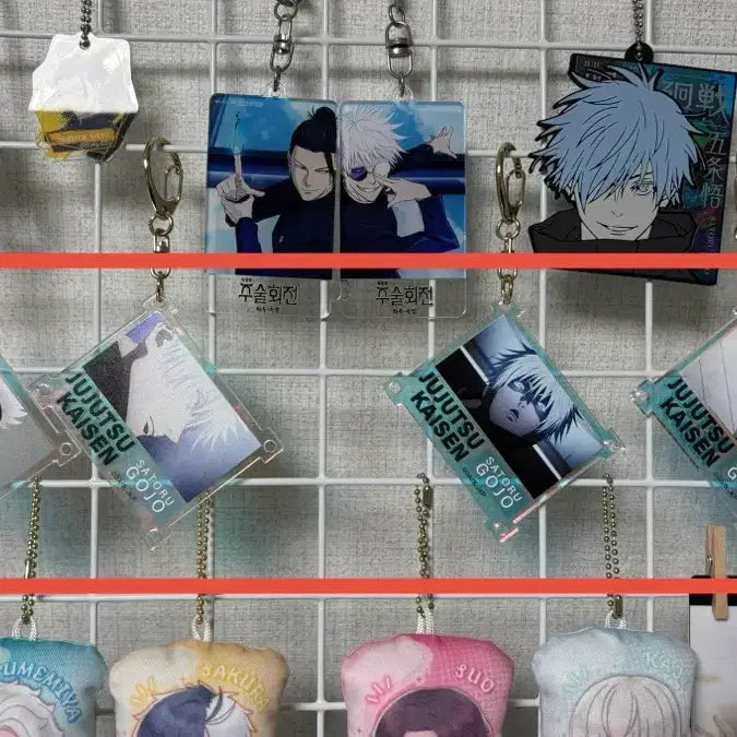 [BUNJANG] Jujutsu Kaisen Gojo Random Acrylic Keyring Set / [일괄] 주술회전 고죠 랜덤 아크릴 키링 4종
