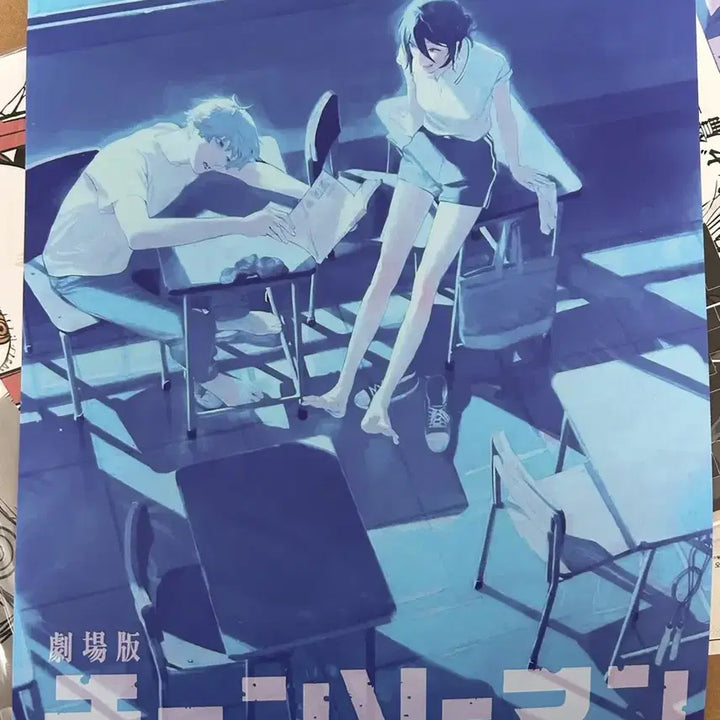 [BUNJANG] Chainsaw Man Denji &amp; Reze Illustration A3 Poster / 체인소맨 레제편 덴지 레제 일러스트 A3 포스터 (비공굿)