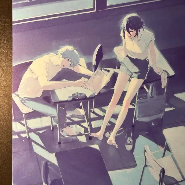 [BUNJANG] Chainsaw Man Denji &amp; Reze Illustration A3 Poster / 체인소맨 레제편 덴지 레제 일러스트 A3 포스터 (비공굿)