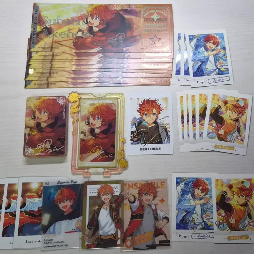 [BUNJANG] Ensemble Stars Akane Hoshi Subaru Bundle Set PASH Card / 앙스타 아케호시 스바루 굿즈 파샤 세트 일괄