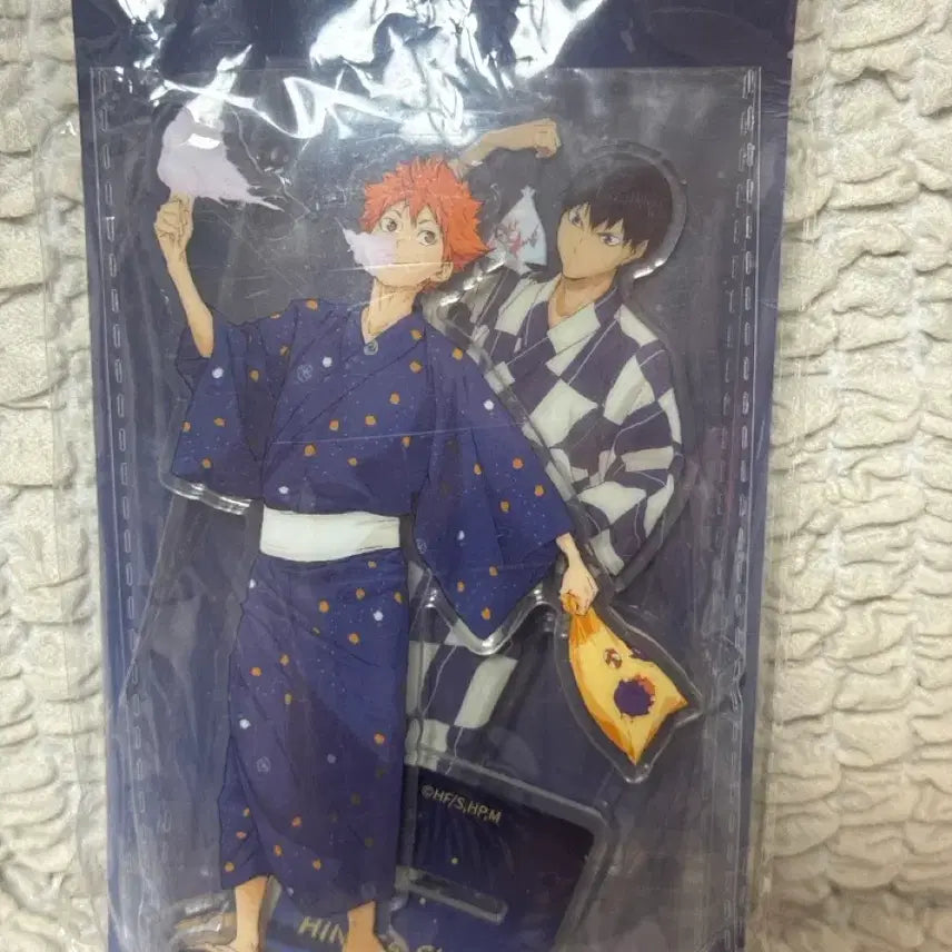 [BUNJANG] Haikyuu!! Yukata Hinata &amp; Kageyama Acrylic Stand (Sealed) / 하이큐 유카타 히나타&amp;카게야마 아크릴 스탠드 미개봉