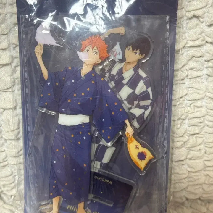 [BUNJANG] Haikyuu!! Yukata Hinata &amp; Kageyama Acrylic Stand (Sealed) / 하이큐 유카타 히나타&amp;카게야마 아크릴 스탠드 미개봉