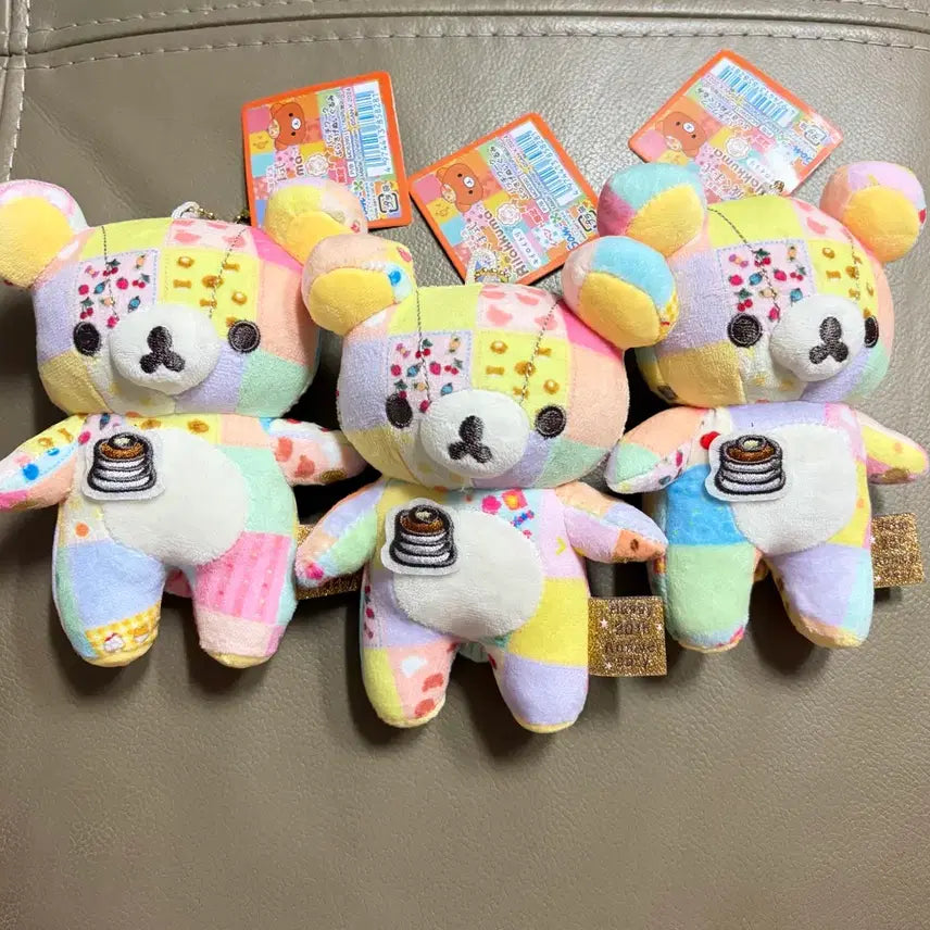 [BUNJANG] Rilakkuma 20th Anniversary Patchwork Plush Doll / (개당) 리락쿠마 20주년 패치워크 인형