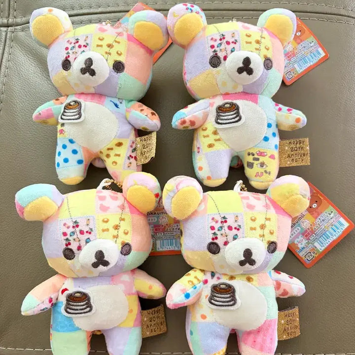 [BUNJANG] Rilakkuma 20th Anniversary Patchwork Plush Doll / (정품 새상품) 리락쿠마 20주년 패치워크 인형