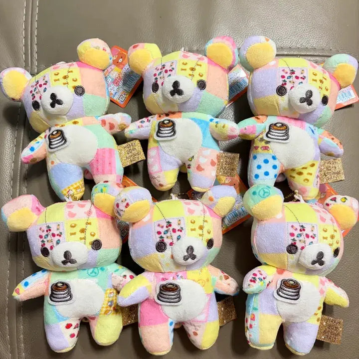 [BUNJANG] Rilakkuma 20th Anniversary Patchwork Plush Doll / (정품 새상품) 리락쿠마 20주년 패치워크 인형