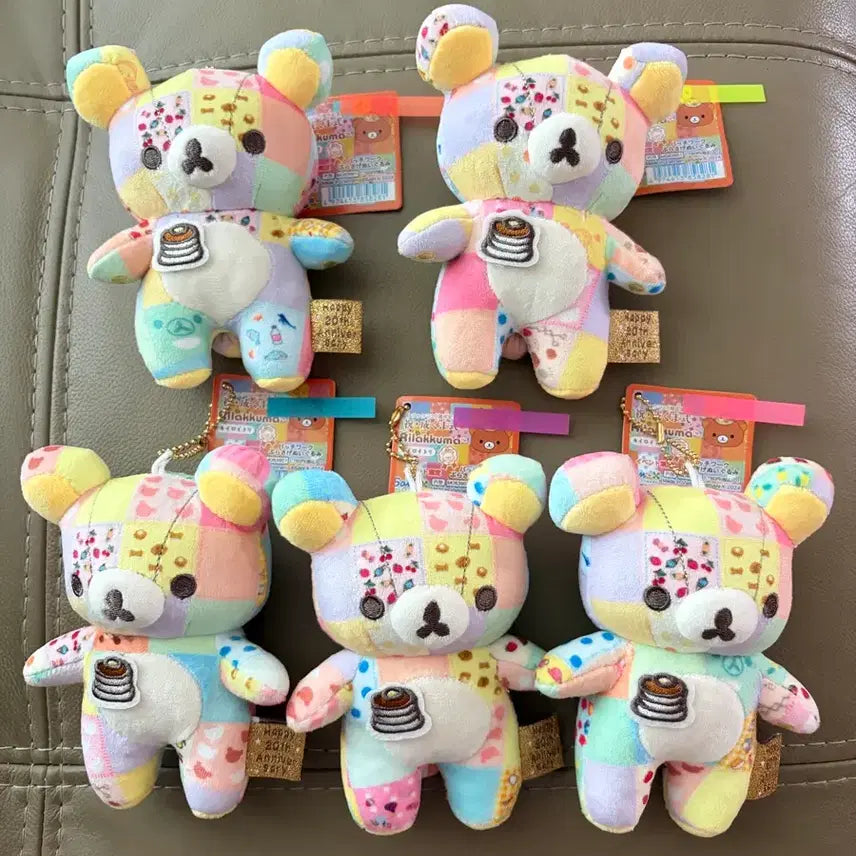 [BUNJANG] Rilakkuma 20th Anniversary Patchwork Plush Doll / (정품 새상품) 리락쿠마 20주년 패치워크 인형