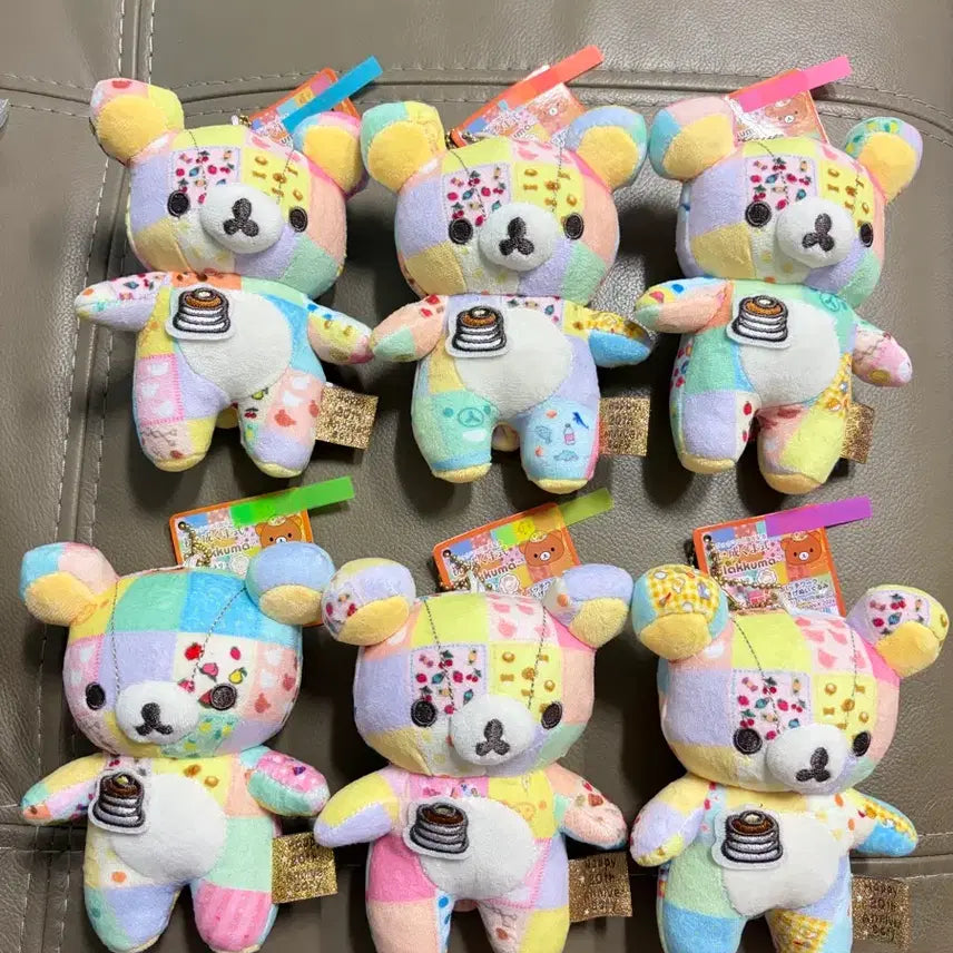[BUNJANG] Rilakkuma 20th Anniversary Patchwork Plush Doll / (정품 새상품) 리락쿠마 20주년 패치워크 인형