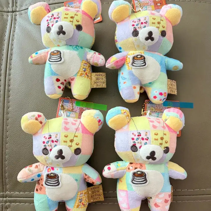 [BUNJANG] Rilakkuma 20th Anniversary Patchwork Plush Doll / (정품 새상품) 리락쿠마 20주년 패치워크 인형