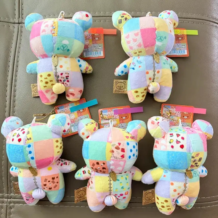 [BUNJANG] Rilakkuma 20th Anniversary Patchwork Plush Doll / (정품 새상품) 리락쿠마 20주년 패치워크 인형