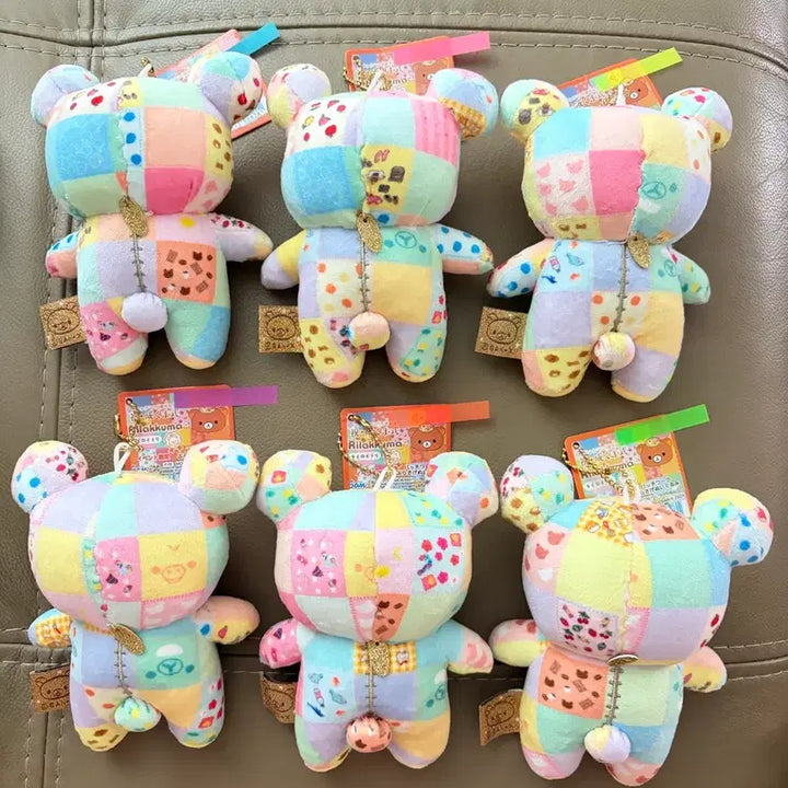 [BUNJANG] Rilakkuma 20th Anniversary Patchwork Plush Doll / (정품 새상품) 리락쿠마 20주년 패치워크 인형