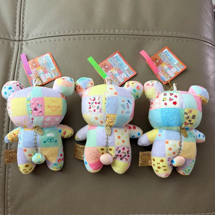 [BUNJANG] Rilakkuma 20th Anniversary Patchwork Plush Doll / (정품 새상품) 리락쿠마 20주년 패치워크 인형