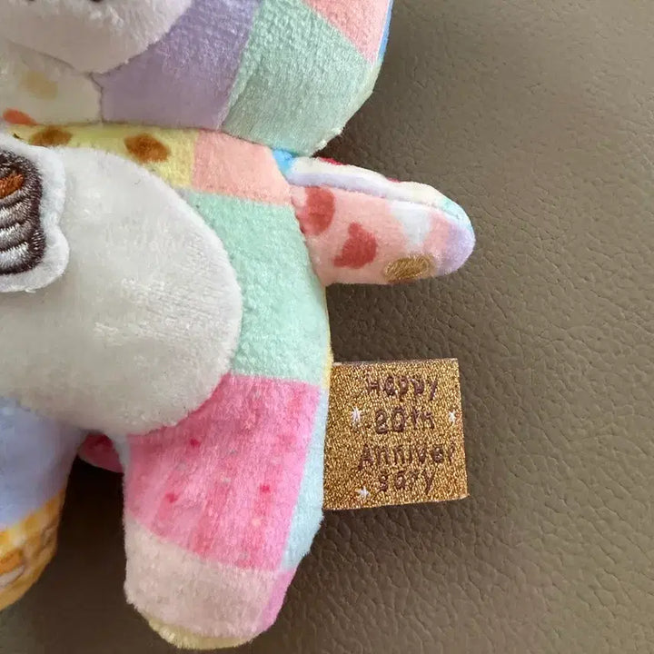 [BUNJANG] Rilakkuma 20th Anniversary Patchwork Plush Doll / (정품 새상품) 리락쿠마 20주년 패치워크 인형