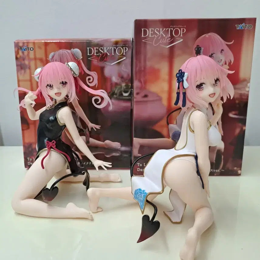 [BUNJANG] Taito To LOVE-Ru Desktop Cute Momo &amp; Nana Figure / 타이토 투 러브 데스크탑 큐트 모모, 나나 피규어