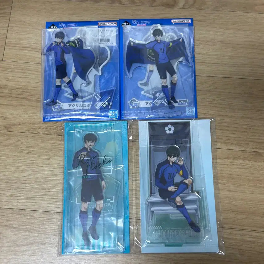[BUNJANG] Blue Lock Kuji Acrylic Locker Room Signed Acrylic Stand Set - Yoichi Isagi &amp; Rin Itoshi / 블루록 쿠지 아크릴 락커룸 사인 싸인 아크릴 스탠드 이사기 요이치 이토시 린