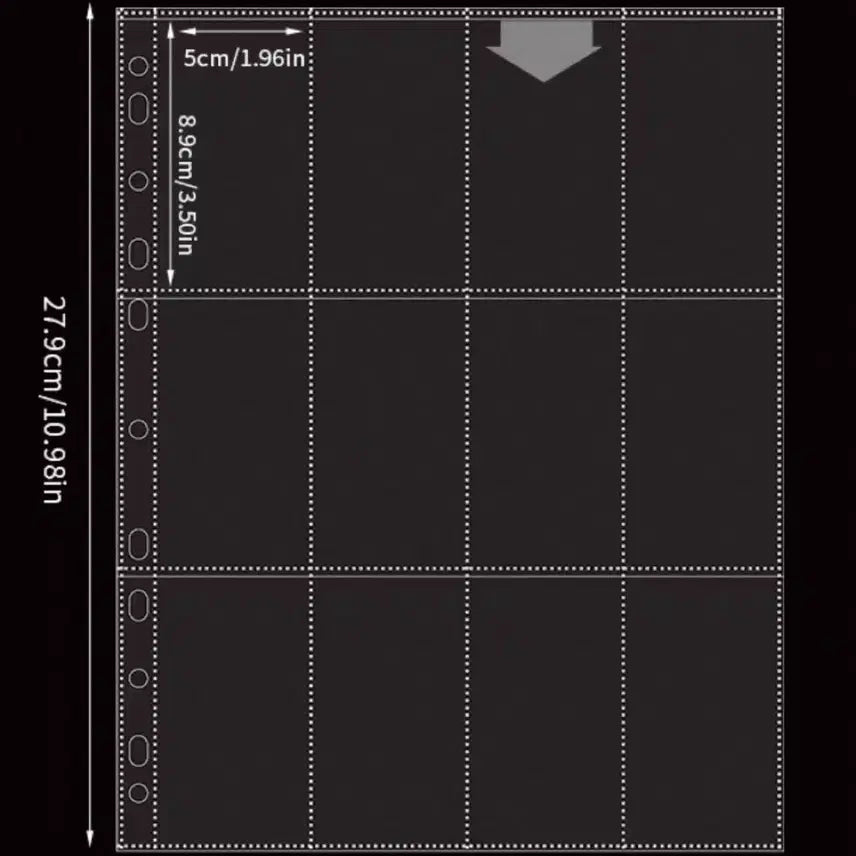 [BUNJANG] 3x4 Binder Refills (60 Sheets) / 3x4 바인더 속지 60장