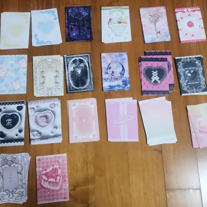 [BUNJANG] Purple 6-Hole Binder + 20 Types Photocard Sleeves + 13 Photocard Holders Bundle Set / [판매] 퍼플 6공바인더+포카 대지 20종+포카홀더13개 일괄